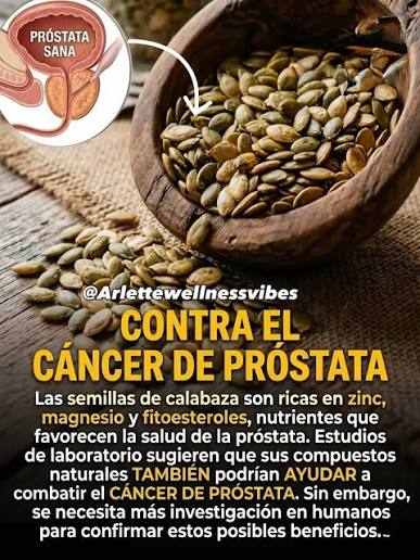 🔵 Las pipas de calabaza son beneficiosas para la próstata. Incorporar un  puñadito de pipas de calabaza a tu alimentación diaria puede ser un gesto  de cuidado para tu próstata. Son ricas