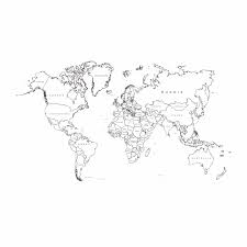 The black and white atlas world map is an elegant choice for a feature wall. 10 Best Black And White World Map Printable Printablee Com