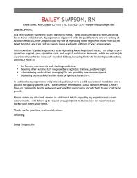 best operating room registered nurse cover letter examples