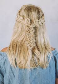 Fishtail braids also known as the sister of french braids are one of the wedding hairstyles. Best Half Up Half Down Hairstyles For Everyday To Special Occasion 1 Fab Mood Wedding Colours Wedding Themes Wedding Colour Palettes