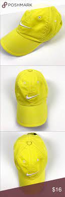 Nike Golf Hat Baseball Cap Adjustable Yellow Os Nike Golf Hat Baseball Hats Nike Golf