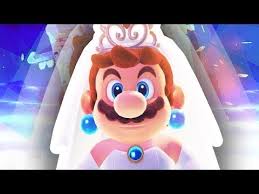 Super mario themed wedding with a mushroom cake, colorful bouquet, pink wedding dress and table under the clouds! Dantdm Mario In A Wedding Dress Super Mario Odyssey Youtube