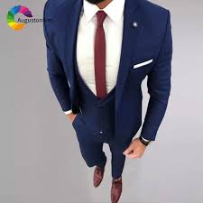 C $52.25 buy it now. High Street Navy Blue Men Suits Groom Wedding Suit Groomsmen Tuxedos Peaked Lapel Costumes Homme 3piece Jacket Pants Vest Ternos Suits Aliexpress