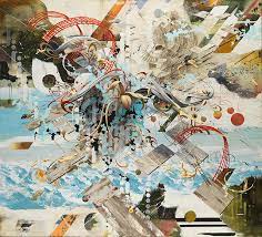Each painting has it's own set of rules, or rather the rules are being bent, broken and ultimately formed. Oliver Vernon But Does It Float