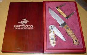 Winchester limited edition 3 knife set, single blade. Winchester Limited Edition 2006 Knife Knives Set 3 Pcs Mint In The Box Knife Sets Knives And Tools Knife