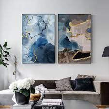 Gold Art 2 Pieces Wall Art Set Of 2 Wall Art Framed Painting Etsy Set Of 2 Wall Art Large Wall Art Painting Frames