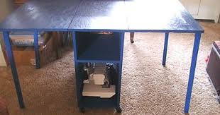 Pin By Dawn Marie On Sewing Ideas Sewing Table Diy Sewing Table Sewing Room Inspiration