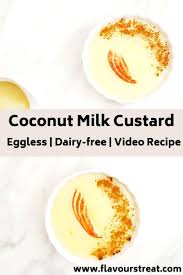 Coconut Milk Custard Vegan Eggless Dairy Free Custard That Takes Just 10 Minutes To Make A Delecta Dairy Free Custard Coconut Milk Recipes Coconut Recipes