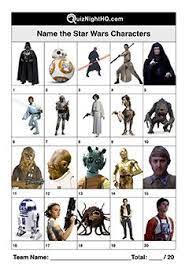 Name These Star Wars Characters Star Wars Characters Star Wars Film Star Wars Activities