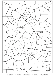 Free Printable Penguin At The Zoo Colour By Numbers Activity For Kids Preschool Activity Sheets Color By Number Printable Coloring Pages
