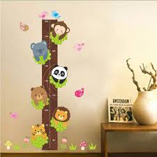 Removable Pvc Children Wall Stickers Large Cartoon Bear Cat Lion Height Growth Chart Decal For Kids Room Decoration Canada 2019 From Kity12 Cad 4 12