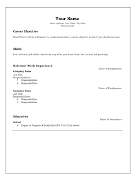 your name career objective skills