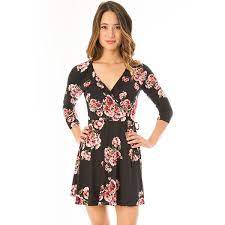 Browse the most sought after other clothing including jackets, day dresses, evening dresses, & more. Juniors Iz Byer Floral Faux Wrap Dress
