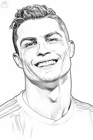 cristiano ronaldo desenho para colorir