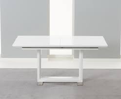 Flat 10% off with fathers day sale. Beckley 6 To 8 Seater White Gloss Extending Dining Table Dining Fads