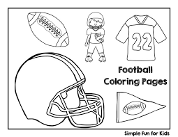 If you would like to download it, right click on the images and use the save image as menu. Football Coloring Pages Simple Fun For Kids