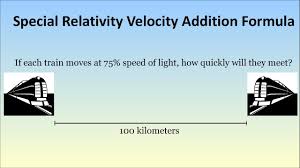 Moving Faster Than The Speed Of Light Special Relativity Velocity Addition Formula Youtube