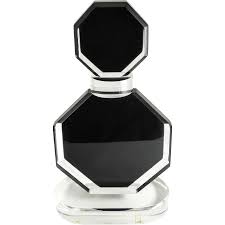 Shalom Haziza Lucite Sculpture Perfume Bottle Listed Artist Black Clear Signed Well Listed Artist Foun Perfume Bottle Design Perfume Bottles Perfume