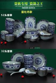 ceramic bowl set bowl bowl bowl 8 inch bowl of blue and white porcelain tableware rice bowl dish dish dish fish dis porcelain tableware tableware ceramic bowls
