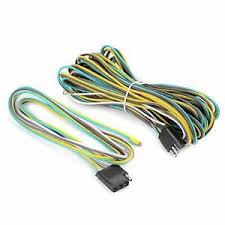 When hooked up to a vehicle with 7 pins all lights work correctly. 25 4 Pin Flat Trailer Wiring Harness Kit Wishbone Style For Trailer Tail Lights Ebay