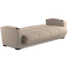 The sofa pulls out effortlessly from seat level height and offers comfort and simplicity of getting in and out of bed. Mainstays Tyler Futon With Storage Sofa Sleeper Bed Multiple Colors Walmart Com Walmart Com