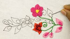 How to embroider flowers easy. Simple Hand Embroidery Flowers Easy Embroidery Flowers Making Tutorial For Beginners Youtube
