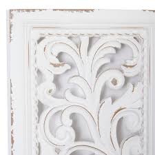 Make over your space with wall art, wall decor and paintings. Tall Distressed White Carved Wood Wall Decor Panels Set Of 2 12 X 49 5 Overstock 32112698