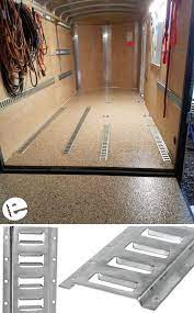 E Track Provides Tie Down Points For Securing Cargo In Your Trailer Truck Or Van With Use Of E Track St Trailer Accessories Trailer Organization Work Trailer