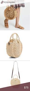 Hat Attack Round Straw Woven Bag Bags Woven Bag Round Bag