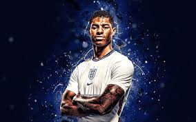 Marcus rashford converts spot kick in england win. Marcus Rashford England National Team Soccer Footballers Blue Neon Lights Hd Wallpaper Peakpx