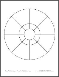 Circular 8 Compartment Graphic Organizer Student Handouts Graphic Organizers Graphic Organizer Template Education Technology Learning Used for telling half hours.