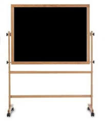 This Black Free Standing Chalkboard Sits On A Wooden Stand With A Full Length Accessory Tray The Board Rotates And Chalkboard Stand Wood Easel Diy Whiteboard