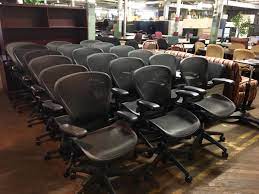 Used Herman Miller Aeron Chairs Blue Chairs Living Room Restoration Hardware Dining Chairs Chair
