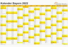 Klicken sie auf den jeweiligen feiertag für weitere informationen. Feiertage 2022 Bayern Kalender