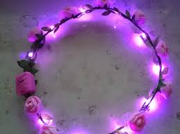 Maybe you would like to learn more about one of these? Led Hairband Luminous Pink Blink Bride Flower Crown Flower Ring H