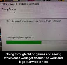 But, as computing changes, so does the pc. Ego Star Wars Il Installshield Wizard Setup Status Lego Star Ware Il Is Configuring Your New