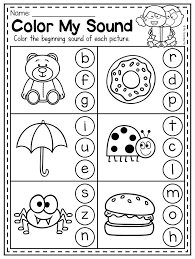 Kindergarten is not as you remember it as a child. Color My Sound Worksheet This Mega Phonics Bundle Features 50 No Prep Workshe Phonics Kindergarten Beginning Sounds Worksheets Kindergarten Phonics Worksheets