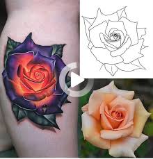 If you want a tattoo representing enchantment and fantasy, then look no further than a purple rose. Realistic Inspiration Inkstinct Yellow Rose Tattoos Purple Rose Tattoos Purple Flower Tattoos