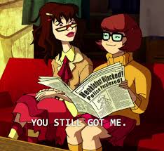 The show manages to pull from a lot of scooby doo media: Everybody Loves To Talk About Velma And Daphne But