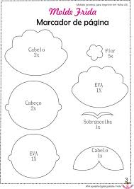Mini Apostila Digital Gratuita Frida Feltro Aqui E Acola Felt Keychain Felt Patterns Felt Bookmark