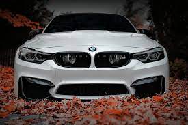 Hd Wallpaper Bmw Front White Autumn Face F80 Sight Aggressive Wallpaper Flare