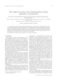 Succinic acid is a diprotic, dicarboxylic acid that readily ionizes in aqueous solutions to form succinate. Pdf New Insight For Reaction Route Of Hydrogenation Of Maleic Anhydride To G Butyrolactone