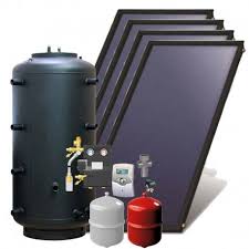 Kit Chauffage Solaire Combine D Appoint Pour Maison Individuelle Avec Ballon Combine 500 Litres E Chauffage Solaire Panneau Solaire Thermique Solaire Thermique