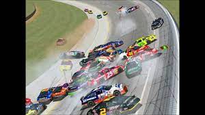 You can race at some venues at night and you can face off against all but the most casual of professionals. Nr2003 The Big One At Talladega 1996 Youtube
