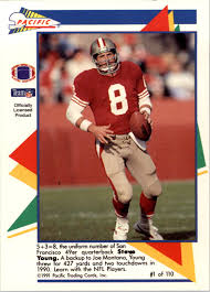 Topps jerry rice rookie card. 1991 Pacific Flash Cards 1 Steve Young Nm Mt