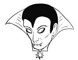 Printable coloring and activity pages are one way to keep the kids happy (or at least occupie. Scary Face Of Vampire Coloring Page Coloring Sun