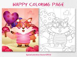 The set includes facts about parachutes, the statue of liberty, and more. A Cute Fox Coloring Pages Grafico Por Wijayariko Creative Fabrica
