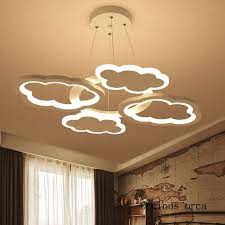 Nordic Modern Minimalist Cloud Chandelier Nursery Children S Room Lights Cartoon Creativity Led Cloud Chandelier Free Shipp Room Lights Cloud Lights Chandelier
