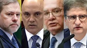 CPI do Crime Organizado pede indiciamento de Toffoli, Moraes, Gilmar e Gonet