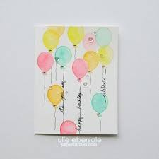 I sign the card on the front under the image. Cotton Candy Balloons Paper Trufflez Watercolor Birthday Cards Birthday Cards Diy Cards Handmade